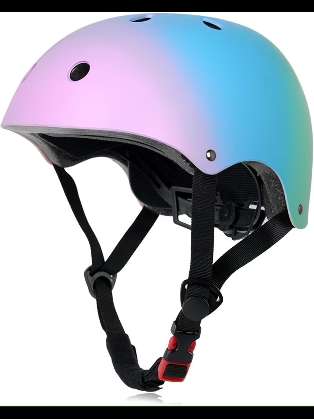 Gradient Pastel Skate Helmet - Pink, Blue, Mint